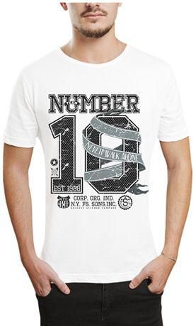 Ibrand S641 Unisex Printed T-Shirt - White, X Large