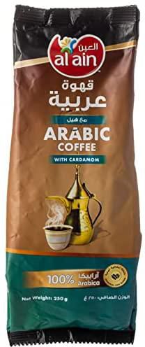 Al Ain Arabic Roasted Coffee With Cardamom, 250gm