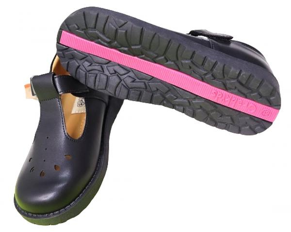 Girls' Comfortable Black School Shoes - Size 36      