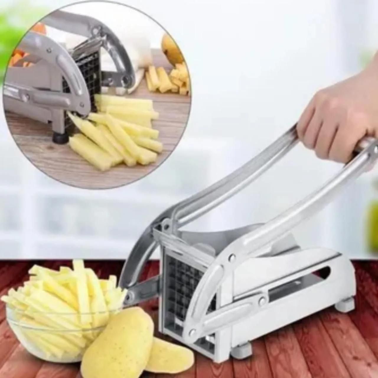 Stainless Steel Potato Chipper Chips Cutter WITH 2 Blades