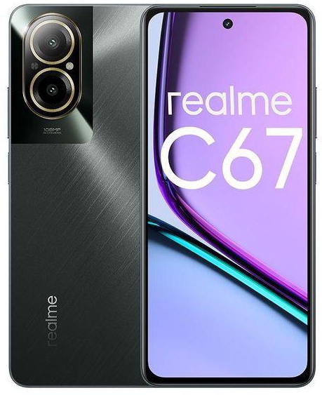 realme C67 - 6.72-inch 256GB/8GB Dual SIM Mobile Phone - Black Rock (D)