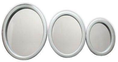 Wall Decor Circle Mirrors (3 Piece Set) - Silver