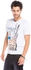 T-Shirt For Men by Basicxx, Size XL, White