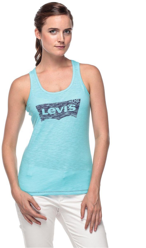 Levis Slim Fit Sleeveless Tank for Women - Xl Blue