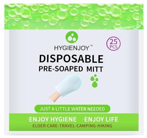 HYGIENJOY No Rinse Body Wash Wipes -- Disposable Bath Wipes,More Convenient to Use,Waterless Wash Cloths,for Nursing The Elderly,The Injured and The Disabled (1 Pack)