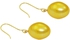 Vera Perla 18K Gold 9-10mm Big Golden Baroque Pearl Earrings