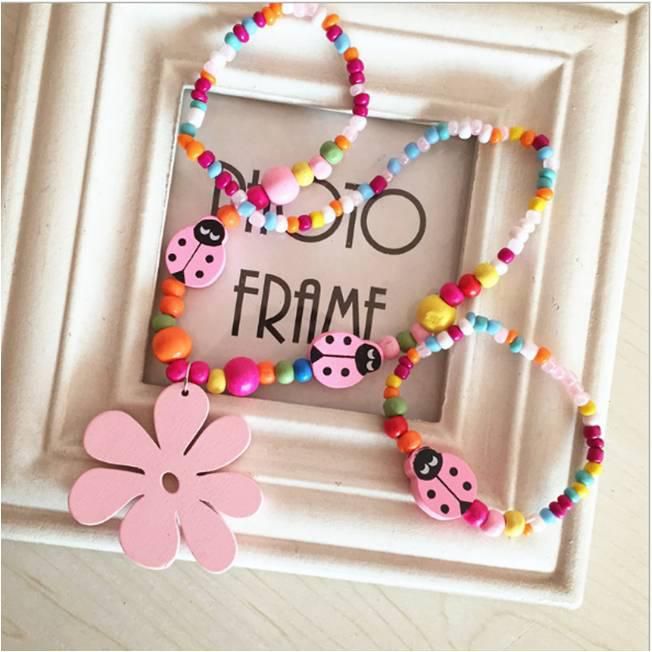 Groboc Colorful Candy Wwild Beads Children's Necklace &amp; Bracelet (3 Designs)