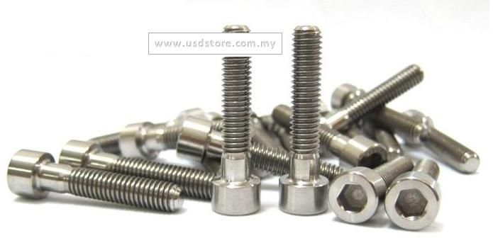 Usdstore M6 x 30mm Allen Head Cap Ti Screw Bolts for Bicycle