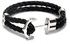 European style Double Layer Handmade Genuine Leather Anchor Bracelets Bangles Unisex
