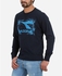 Diadora Printed Sweatshirt - Navy Blue