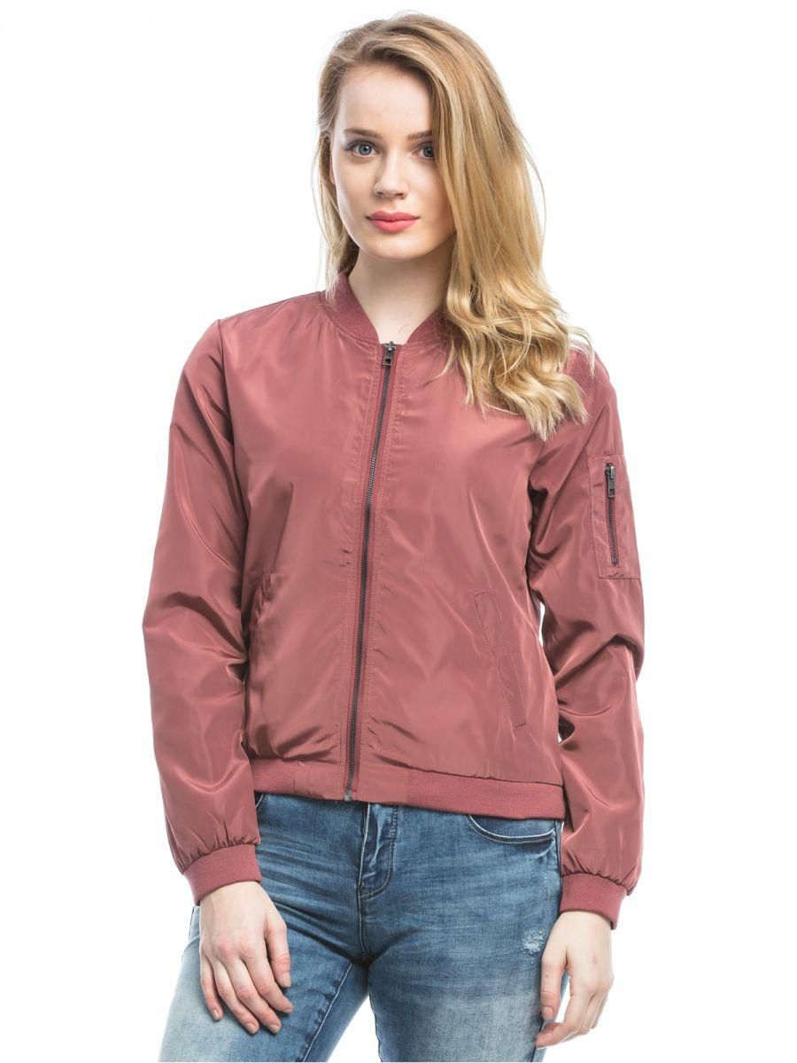ONLY Zip Up Jacket for Women - Wild Ginger