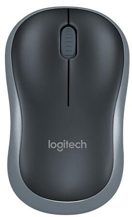 Logitech M185 Wireless Mouse, Black/Grey - M185-2235