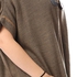 Zodiac Elbow Wide Sleeves Knitted Bi-Tone Cardigan - Light Brown & Dark Grey
