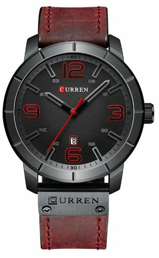 Curren Men&#39;s Leather Analog Watch Curren 8327