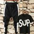 2pieces(T-shirts+Sweatpants) Fashion  Classic Men’s Trousers Men's T-shirts Super Value Casual Joggers   Sweatpants