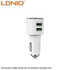LDNIO DL-C29 3.4A 2 Ports USB Car Charger with Android Cable