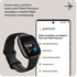 Fitbit Versa 4 Fitness Smartwatch with Daily Readiness, GPS, 24/7 Heart Rate, 40+ Exercise Modes, Sleep Tracking and more, Black/Graphite, One Size (S & L Bands Included) Bluetooth