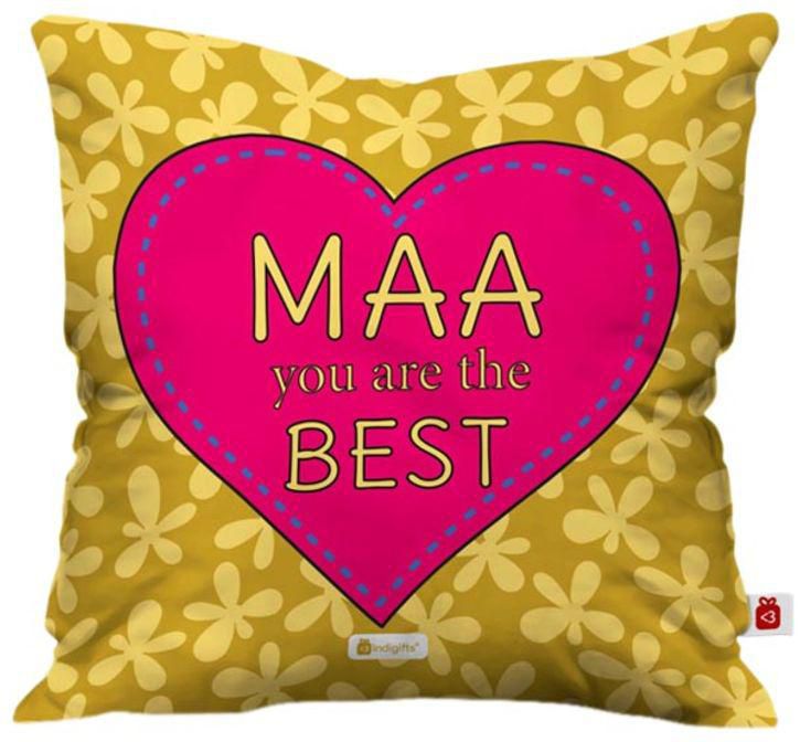 Printed Cushion Cover Beige/Pink 45x45 centimeter