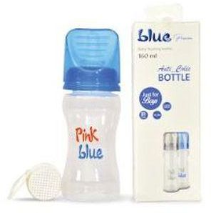 Pink Blue Baby Bottle 160 Ml Without A Handle Premium