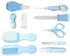 Baby Grooming & Health Kits, Toddler Healthcare and Grooming Set, 10 in 1 Baby Health Care Tools with Safety Nail Clipper Scissor Newborn Grooming Kit (Blue)