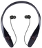 Generic Level U Wireless Bluetooth Neck Headsets Collar Noise Cancelling Headphone-Black