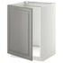 METOD خزانة قاعدة للحوض, أبيض/Lerhyttan صباغ أسود, ‎60x60 سم‏ - IKEA
