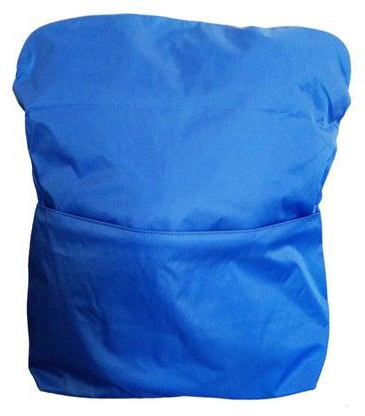 Multi-pocket bag with two zipper closure, school & messenger bag - Blue