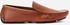 Andora Leather Moccasin Shoes - Light Brown