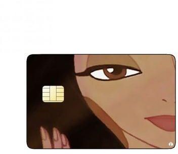 PRINTED BANK CARD STICKER Animation Jasmine From Aladin By Disney