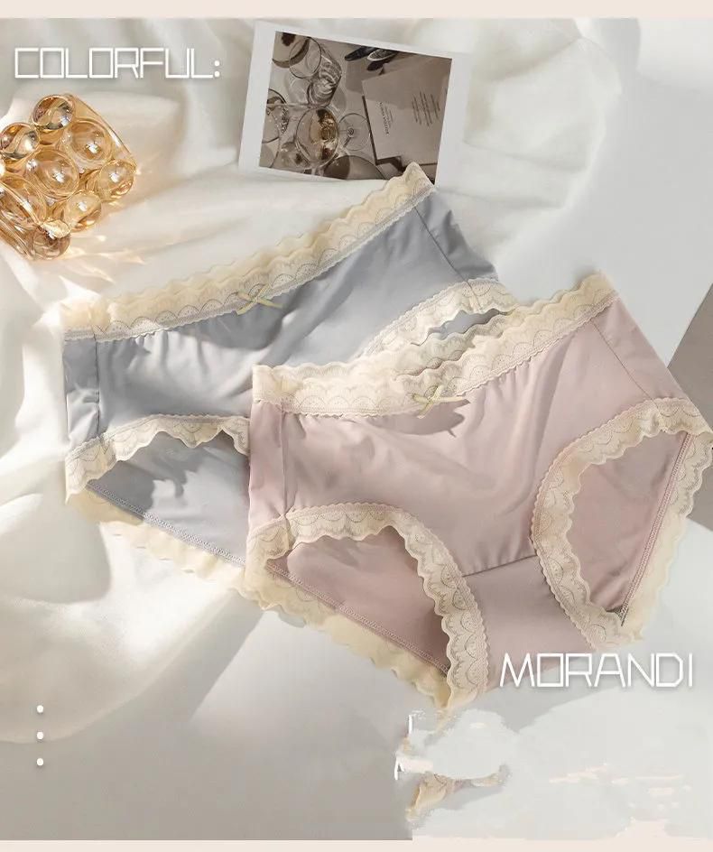 4-piece Women’s Sexy Comfort Lace Lingerie Ladies High Waist Underwear Women's Clothes Briefs Ladies Lingerie Low Waist panties Underpant