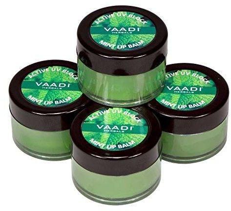 Vaadi Herbals Value Lip Balm Mint pack of 4 10g each