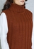Roll Neck Tabard Sleeveless Sweater