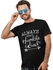 Black Cotton T-shirt Short Sleeve For Unisex - Print N Go