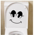 Smiling Eyes Toilet Sticker - 24cm X 20cm - Black