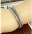 Men's Bracelet Stainless Steel Plated Silver And Platinum