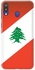 Matte Finish Slim Snap Case Cover For Samsung Galaxy M20 Flag Of Lebanon
