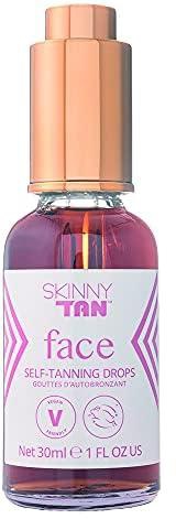 Skinny Tan Moisturising Tanning Drops | Build a Customized, Natural Looking Face Tan, 1.01 oz.