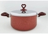 Nouval Teflon Lovely Hearts Pot With S/S Lid - Red Rose