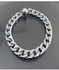 Men's Bracelet Stainless Steel Plated Silver and Platinum with Magnet Lock
