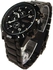 (Black) CURREN Man Watch Round Dial Metal Band Watch with Water Resistance and Stainless steel
