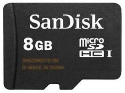 SanDisk 8GB MicroSDHC Memory Card