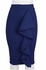 Ladies Front Drapery Skirt - Blue