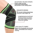 Vitoki Knee Supports for Arthritis Joint Pain 1 Pack, Knee Brace for Men & Women Knee Sleeve for Meniscus Tear ACL Running Workout Basketball Gym Green Large