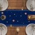 مفرش طاولة من الكتان بتصميم اسلامي لشهر رمضان المبارك، ديكورات ولوازم المنزل والمطبخ وغرفة الطعام (13 × 72 انش)