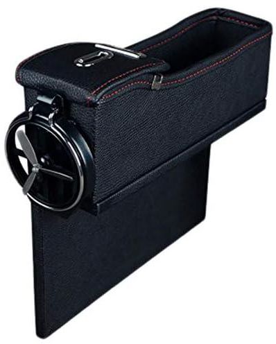 Car Seat Crevice Storage Box Grain Organizer Gap Slit filler Holder For Wallet Phone Coins Cigarette Slit Pocket accessories-black color,2 pcs/pair
