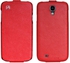 HOCO Duke Vertical Flip Leather Cover Case with HD Screen Protector for Samsung Galaxy S4 i9500 i9505 - Red