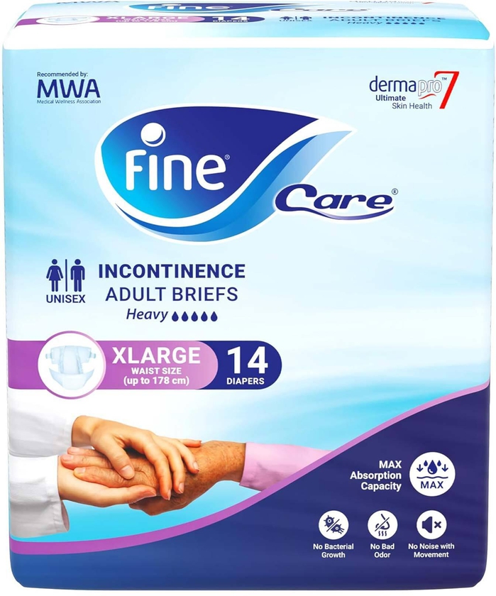 Fine Care Unisex Adult Diaper - X-Large - 14 diapers