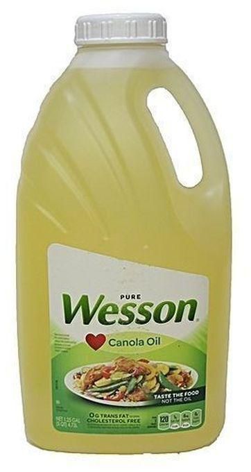 Wesson Pure & 100 Percent Natural Canola Oil - 4.73 Litres (x2)