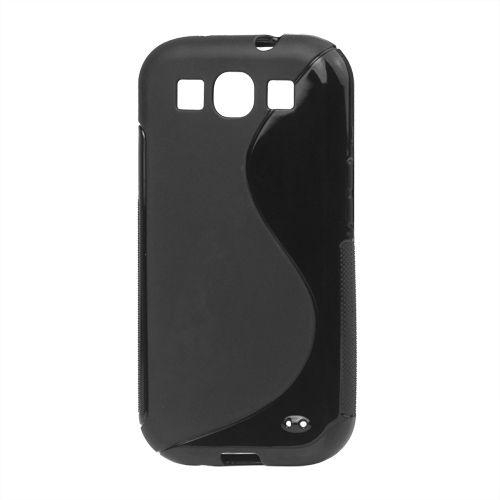 S-Curve TPU Gel Case Cover for Samsung GT-I9300 Galaxy S 3 SIII (Black)