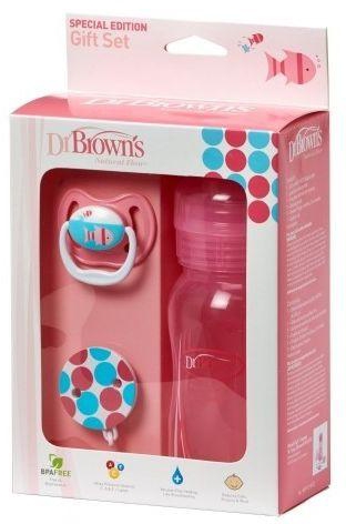 Dr. Brown's Single Bottle & Soother Gift Set